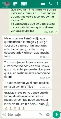 testimonio de limpias energeticas